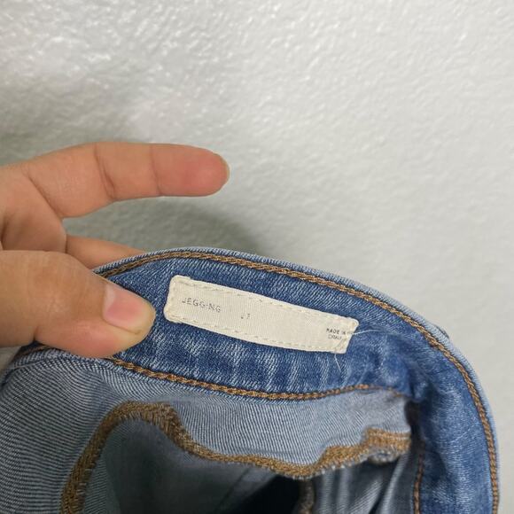 Pacsun Womens Jeans Size 27 Jeggings Denim Blue Light Wash Distressed - Picture 4 of 16